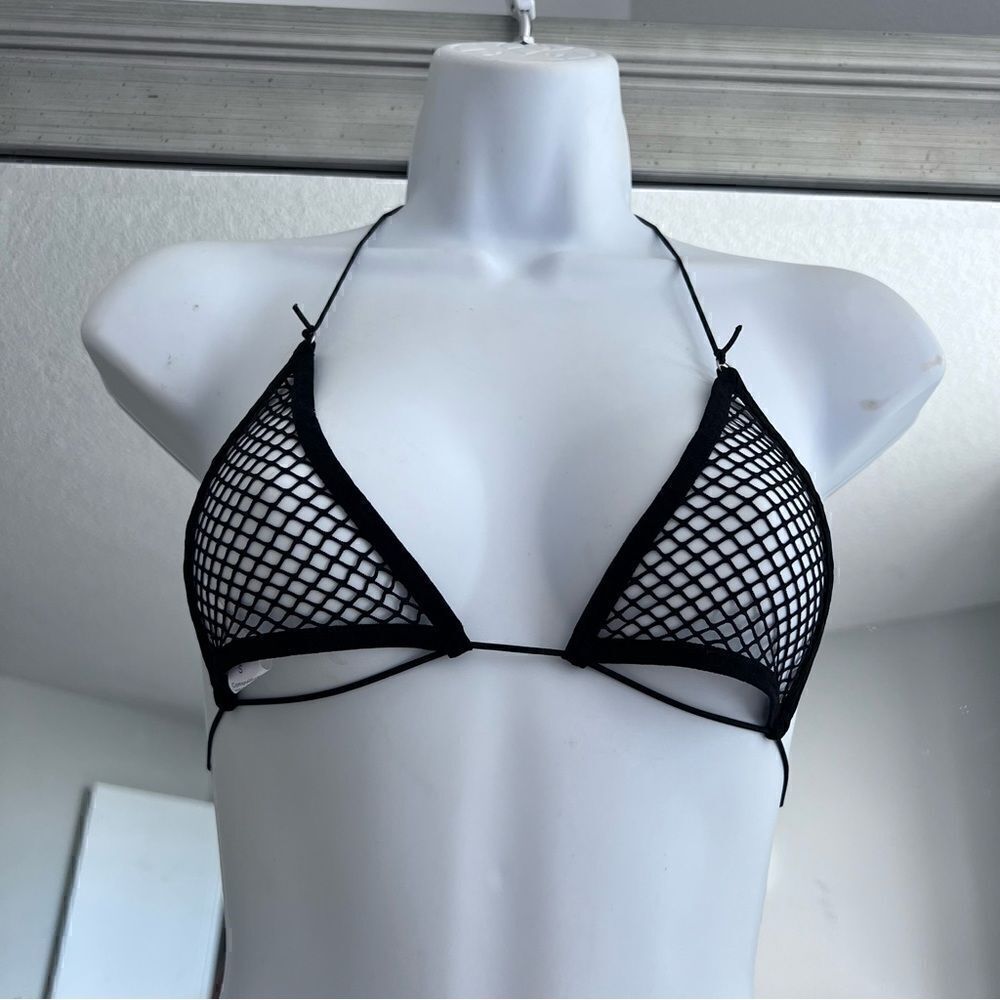 Fishnet Insert Lingerie Set Size S - Picture 3 of 6